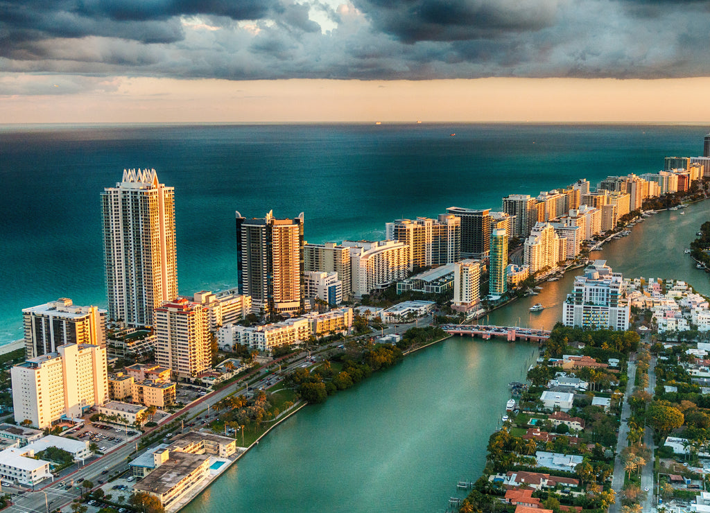 Miami Beach Florida USA Skyline