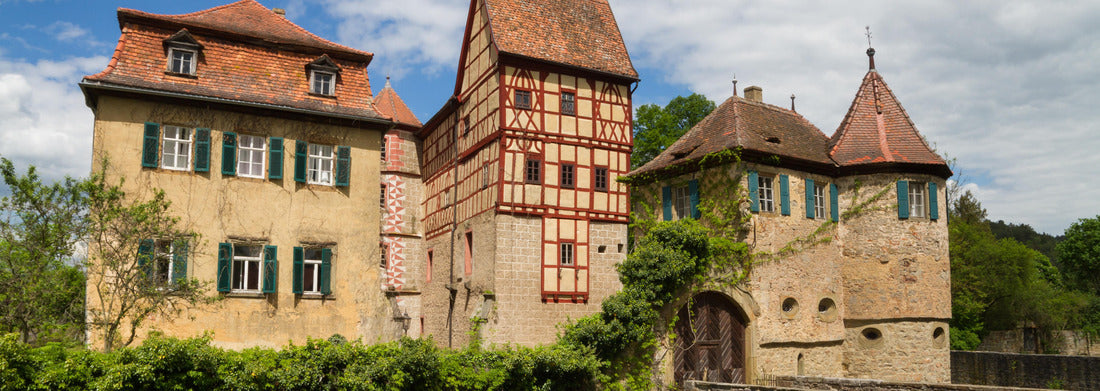 Noah Jigsaw Puzzle Medieval moated castle of Unsleben, panorama Panorama 1000 Pieces