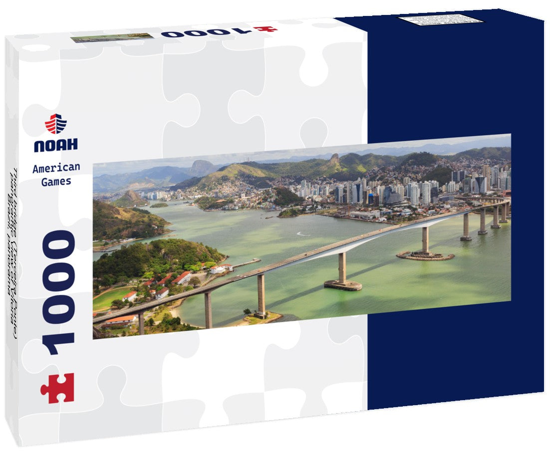 Noah Jigsaw Puzzle Third bridge (Terceira Ponte), panoramic view of Vitoria, Brazil, Panorama 1000 Pieces
