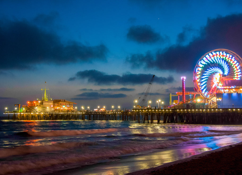 Los Angeles, Ferris Wheel in Santa Monica. California