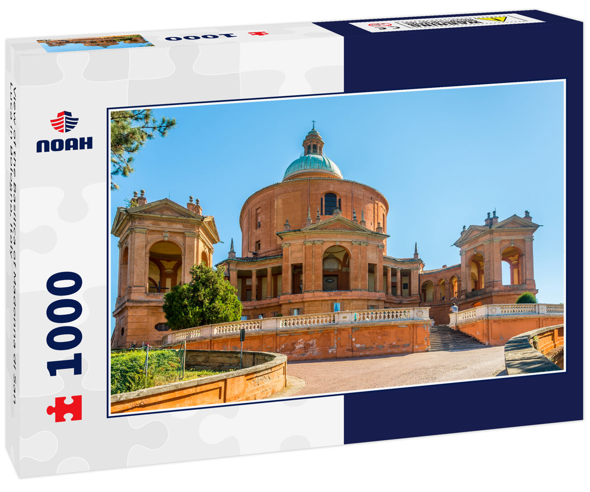 View of the Basilica of Madonna di San Luca in Bologna, Italy