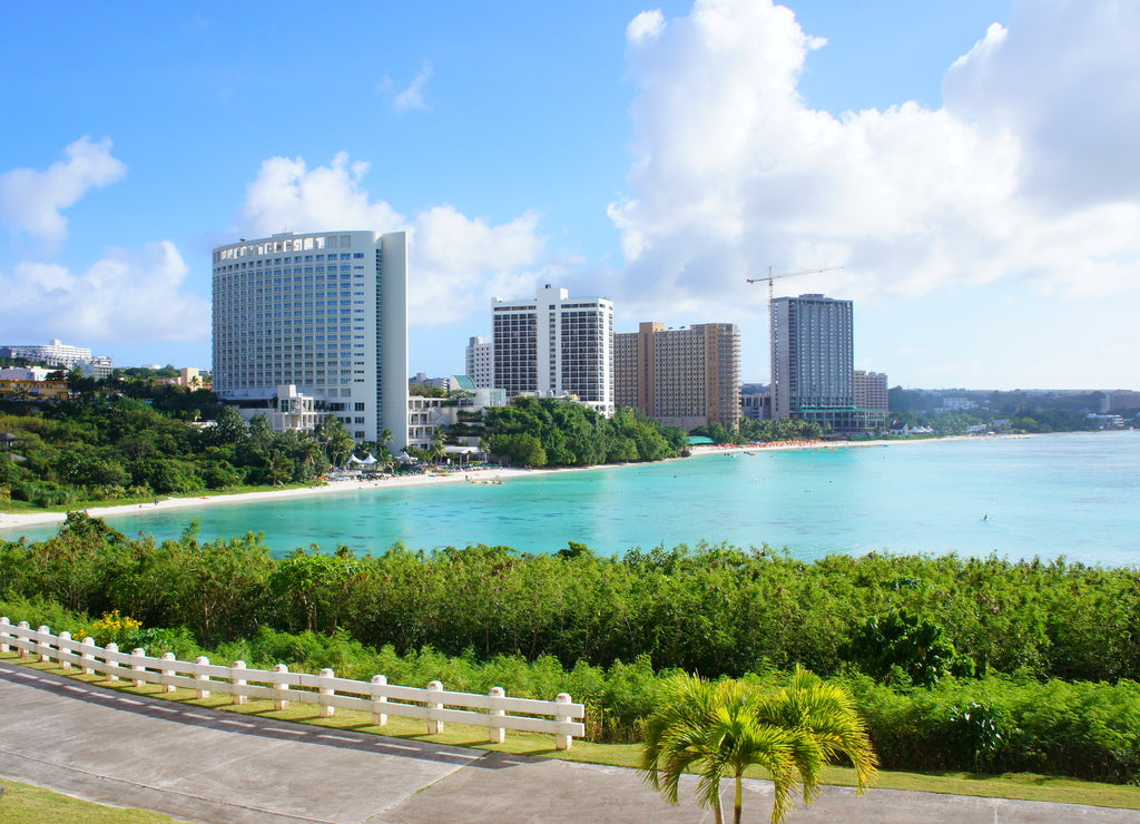 the beautiful beach in guam