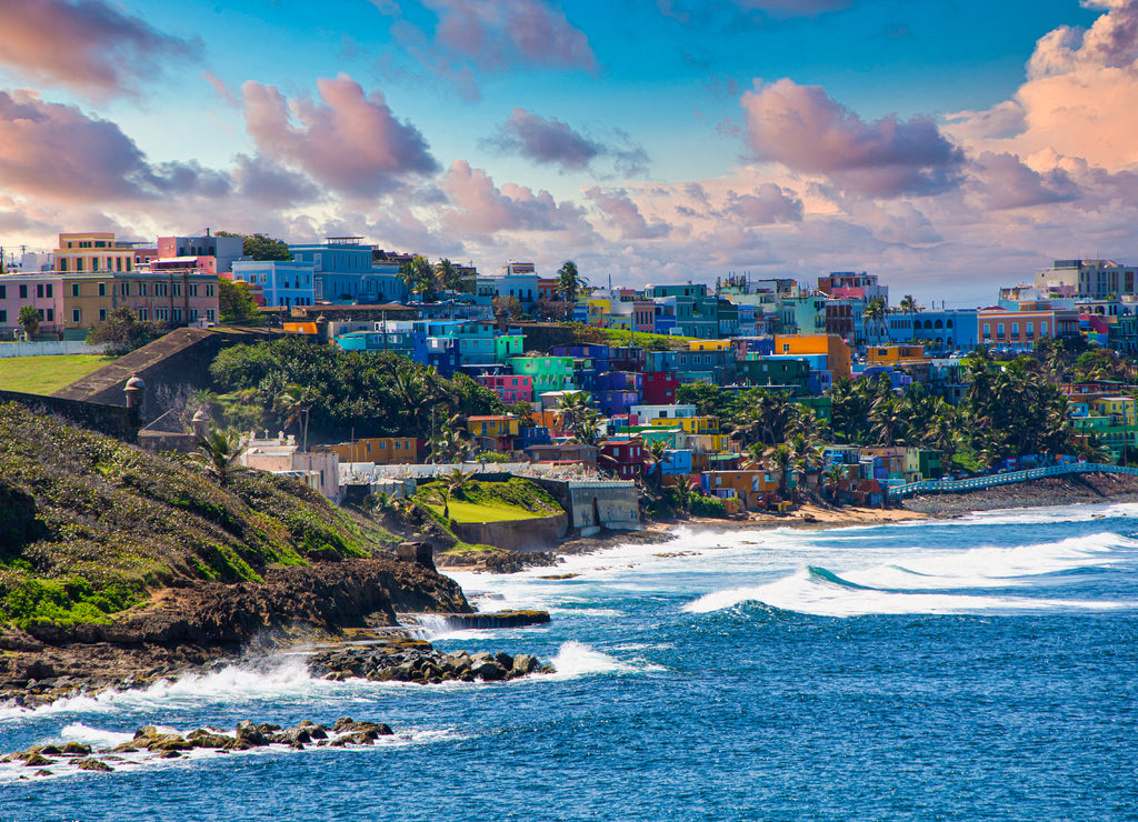 White Surf on Coast of Puerto Rico