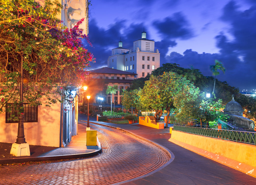 San Juan, Puerto Rico Streets and Cityscape