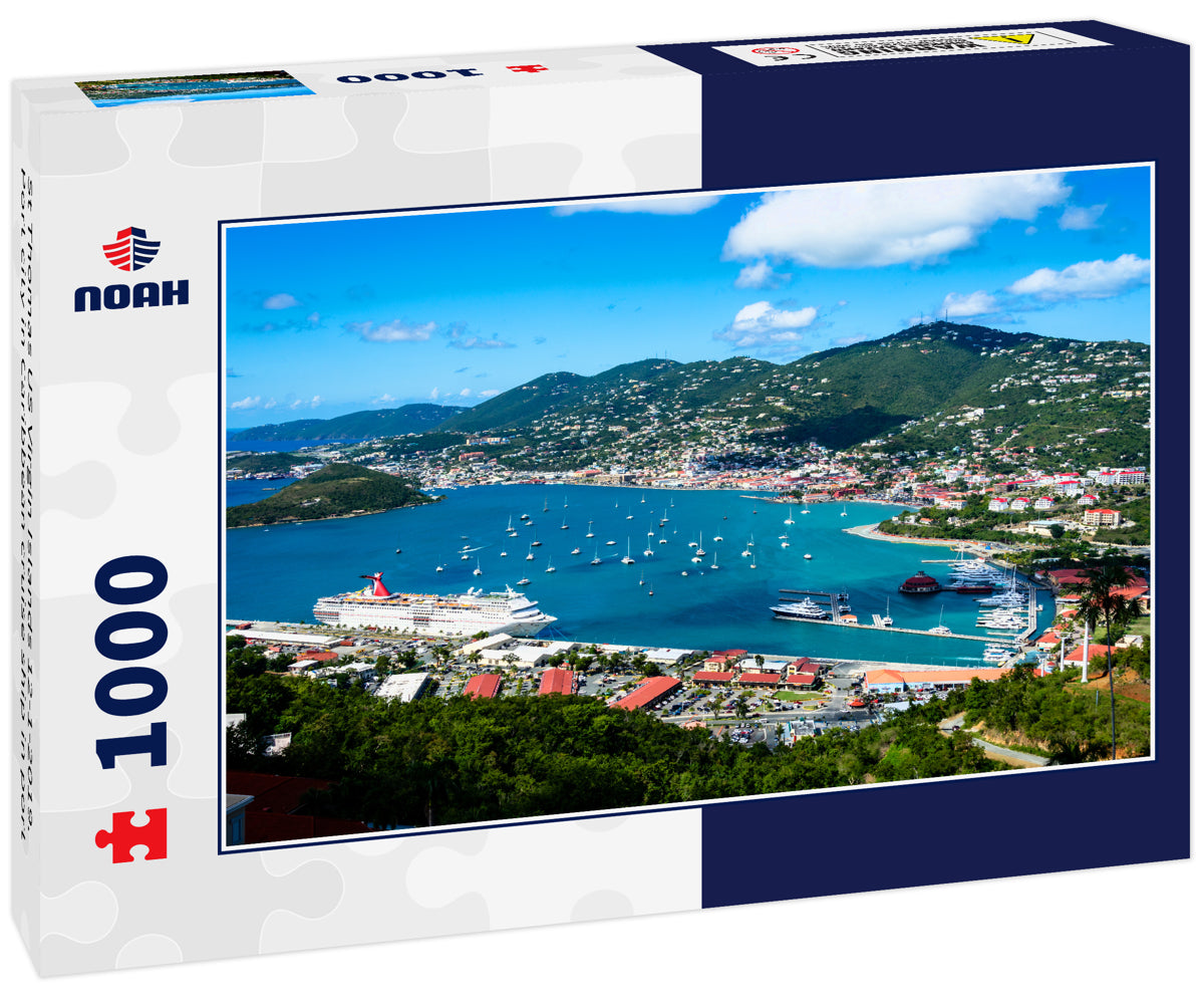 St Thomas US Virgin Islands 12-1-2019. Port city in Caribbean cruise ship in port