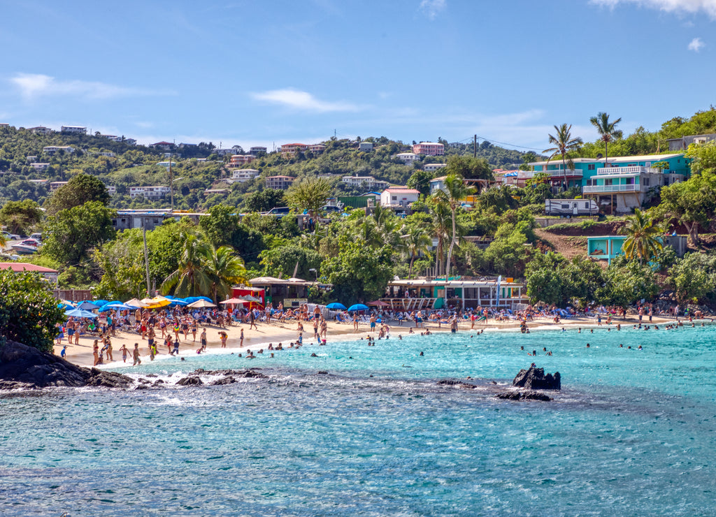 Coral World is a popular tourist attraction on St. Thomas Island, Virgin Islands, USA 12-24-19