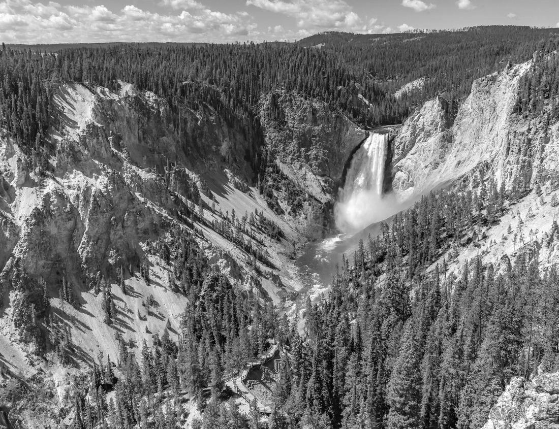 Noah Jigsaw Puzzle Fort Collins downtown in sunrise light, Rocky Mountain foothills in background in black white 1000 pieces