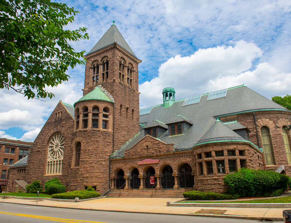 Noah Jigsaw Puzzle First Baptist Church of Malden at 493 Main Street in historic city center of Malden, Massachusetts MA, USA 1000 pieces