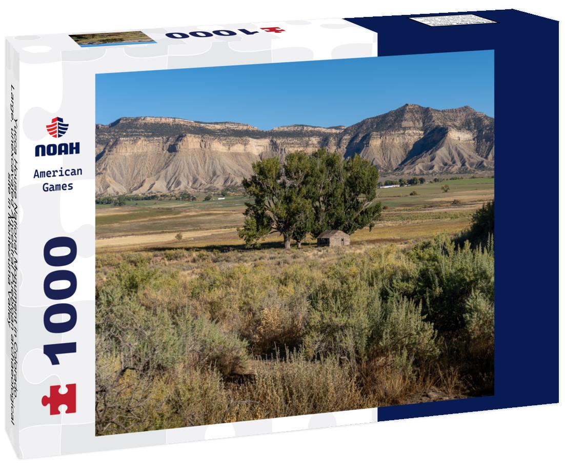 Noah Jigsaw Puzzle Yucca House National Monument in Colorado. Large, unexcavated Ancestral Puebloan archaeological site in Montezuma Valley 1000 pieces