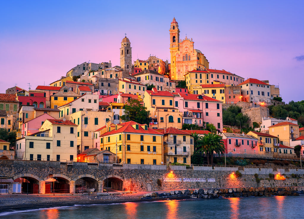 Cervo on the Mediterranean coast of Liguria, Italy