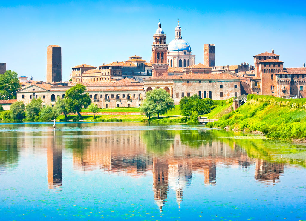 Medieval city of Mantua in Lombardy, Italy