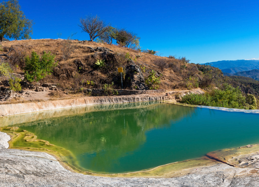 Hierve el Agua in the central valleys of Oaxaca, Mexico