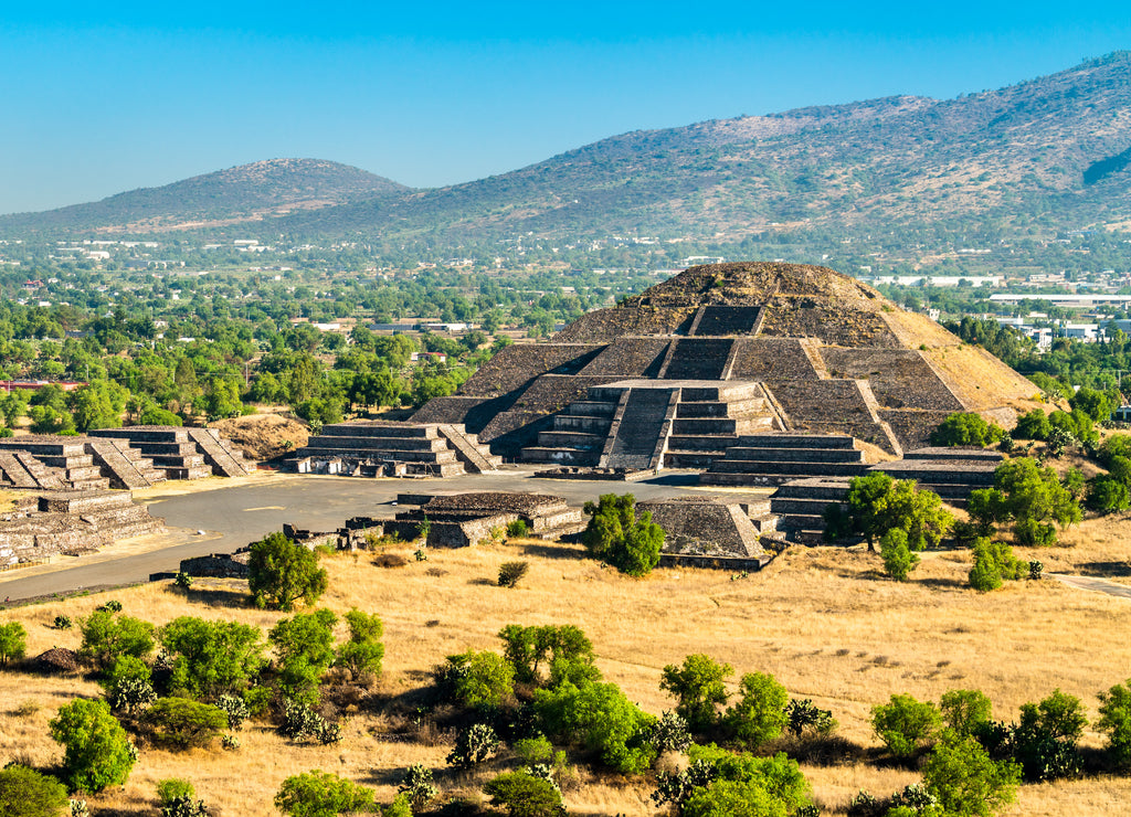 Pyramid of the moon in Teotihuacan, Mexico