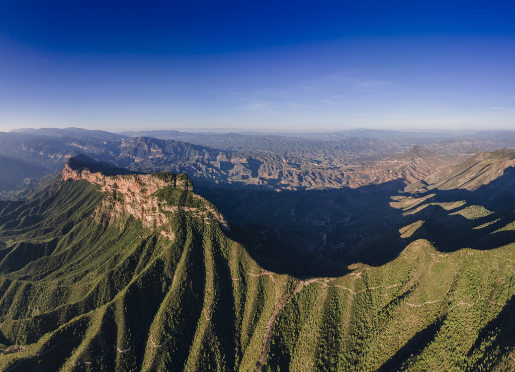 Aerial view from Mirador 4 Palos, Pinal de Amoles, Querétaro, Mexico