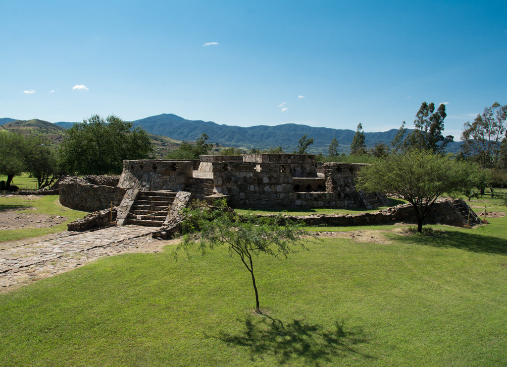 Temple of the archaeological zone of Ixtlán Nayarit, Mexico