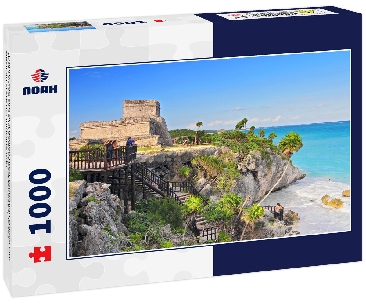 Tulum, the site of a walled pre-Columbian Mayan city that served as an important port for Coba, in the Mexican state of Quintana Roo