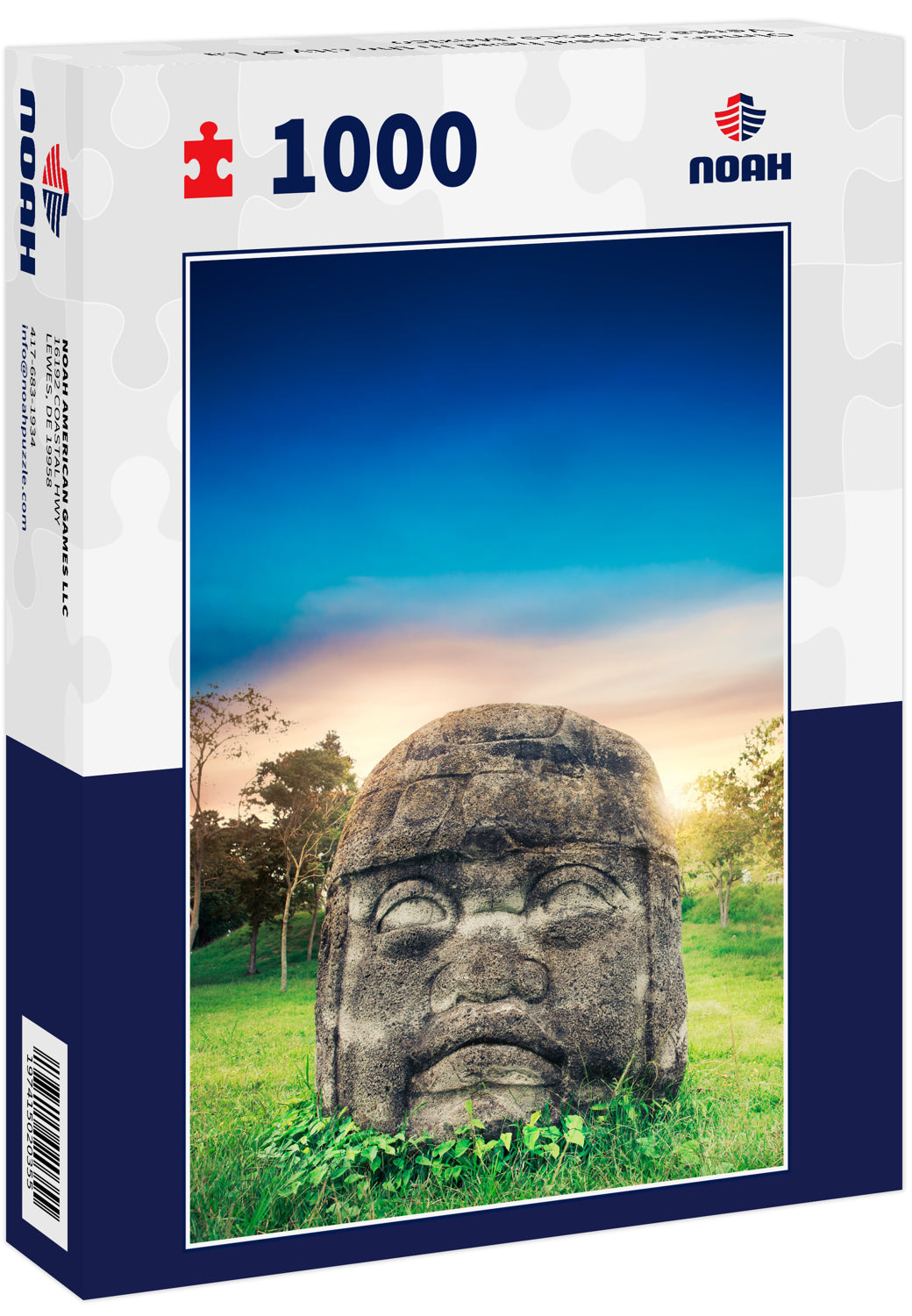 Olmec colossal head in the city of La Venta, Tabasco, Mexico