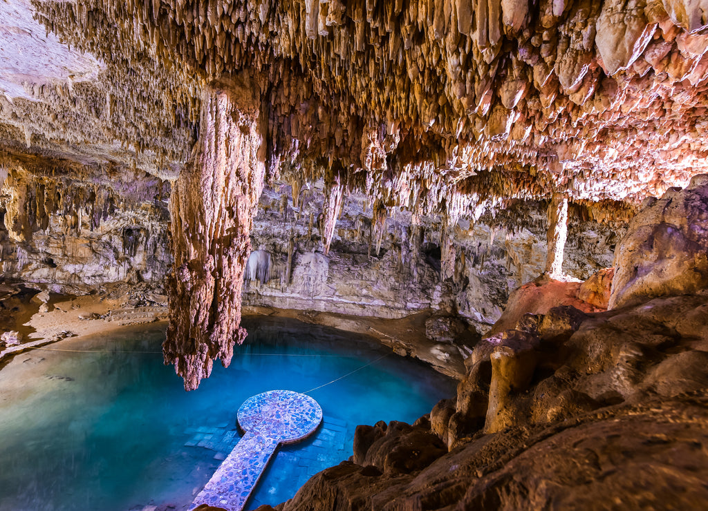 Cenote Suytun near Valladolid, Yucatan - Mexico