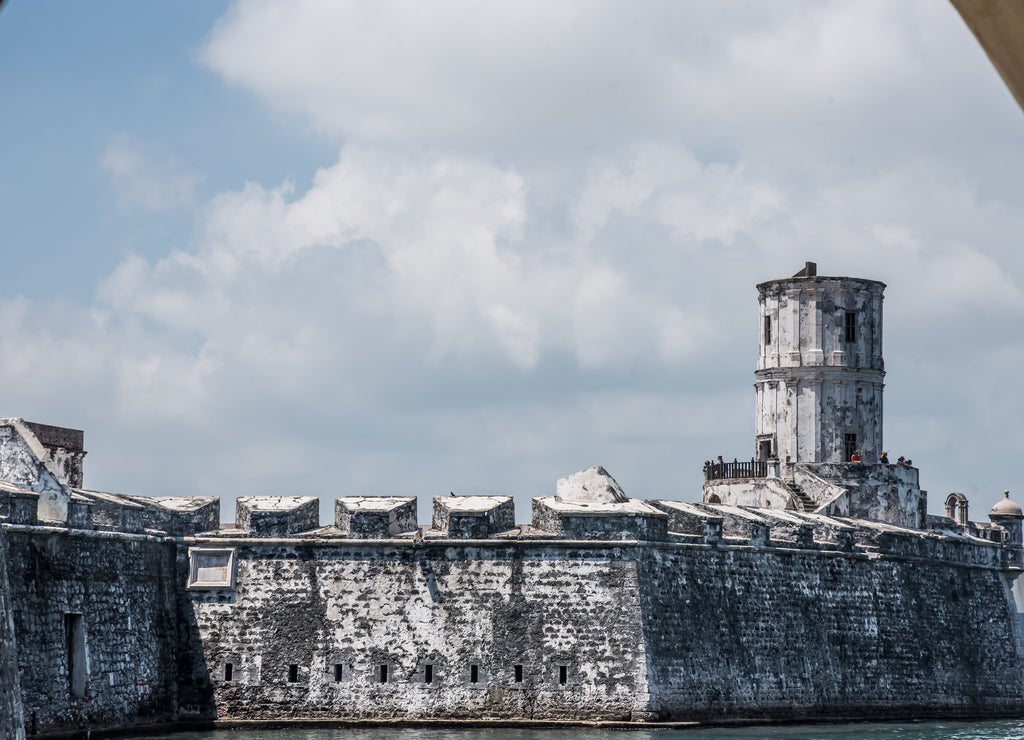 Port of San Juan de Ulua, Mexico, Veracruz, harbor and ancient fortification