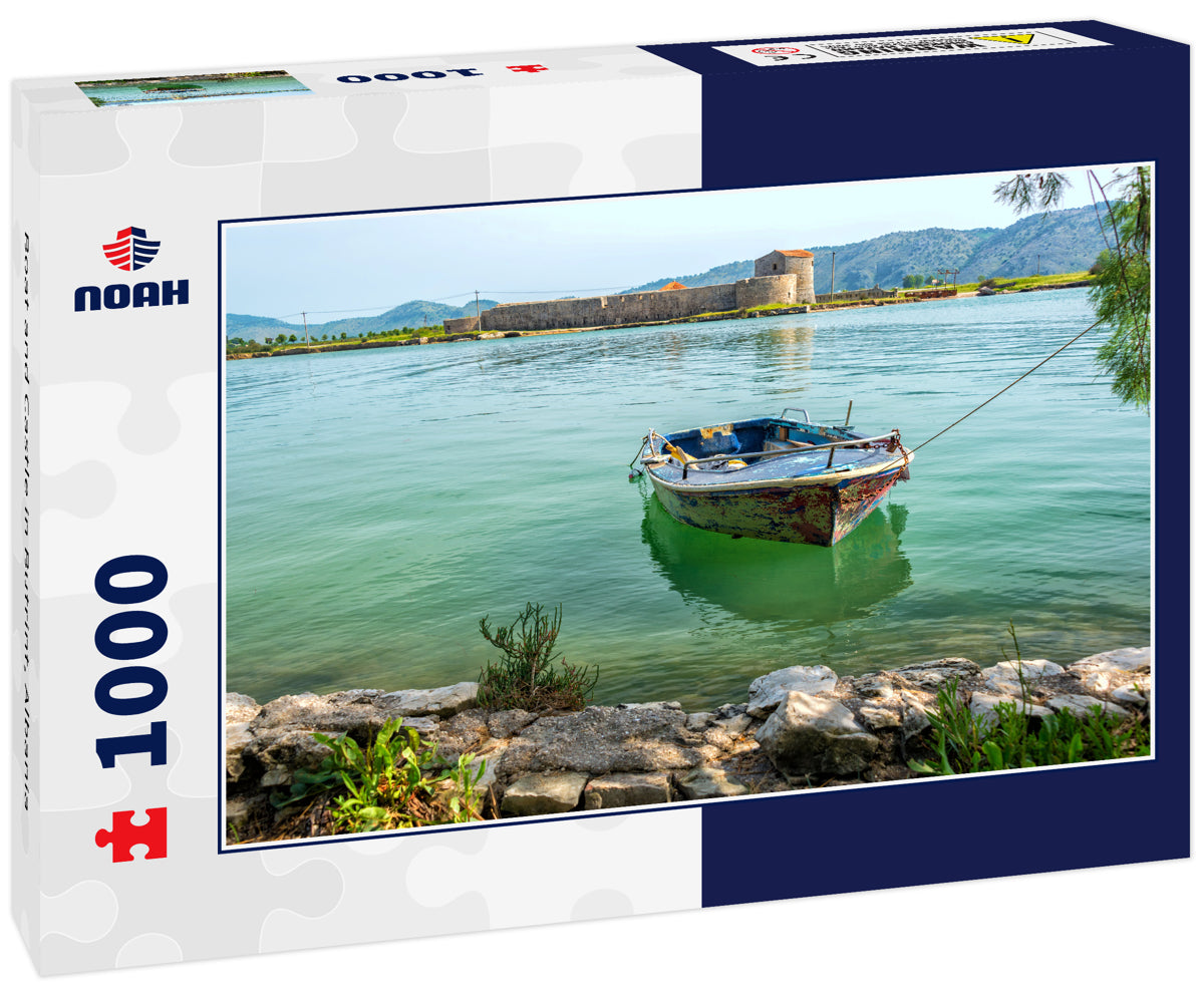 Boat and Castle in Butrint, Albania