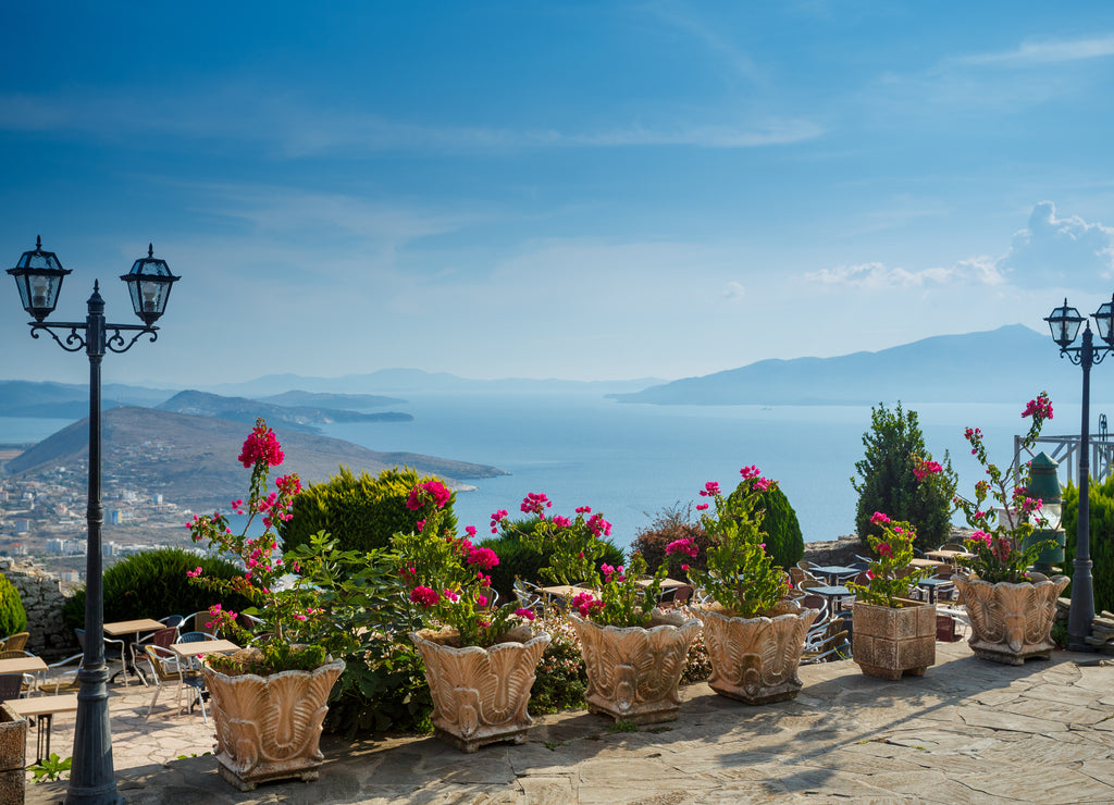 Saranda, Albania. Sea and mountain