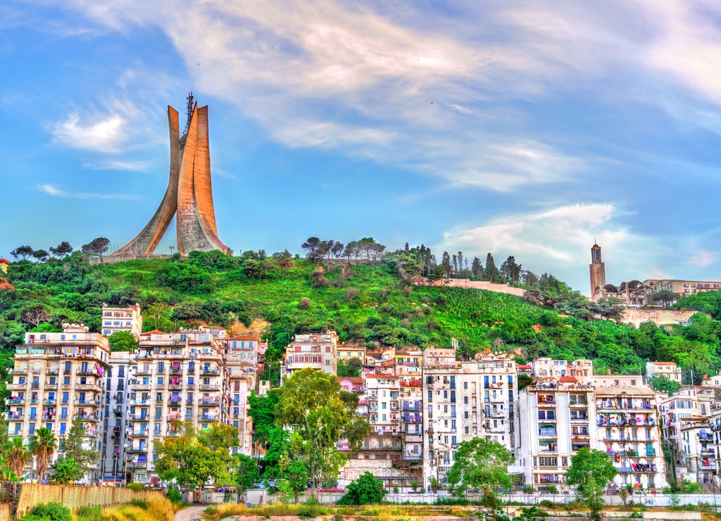 Martyrs Memorial for Heroes killed during the Algerian war of independence. Algiers