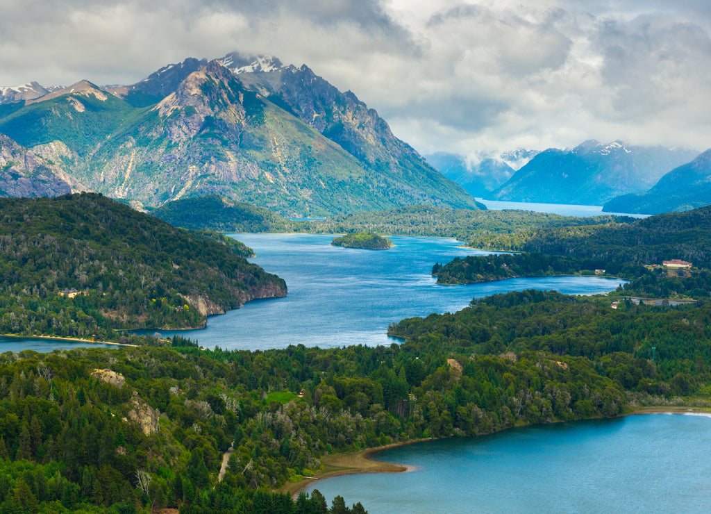 Nahuel Huapi national park from Cerro Campanario near Bariloche (Argentina)