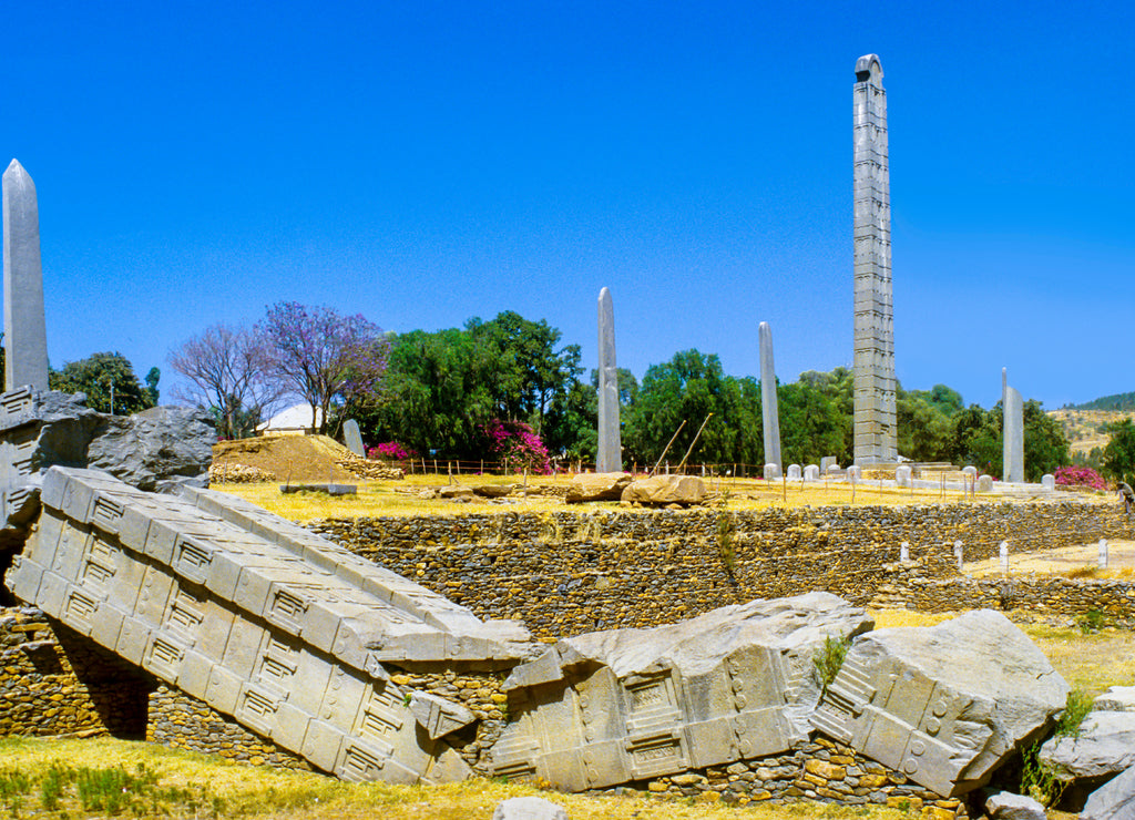 Stele in the northern field at Axum in Ethiopia