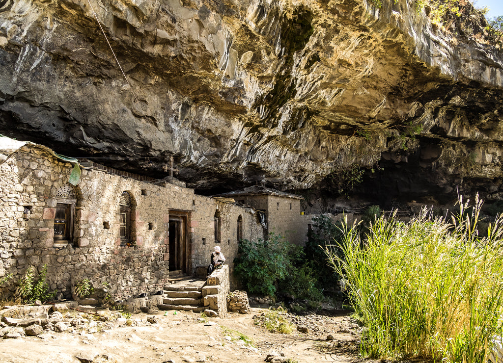 Monastery Neakuto Leab near Lalibela in Ethiopia