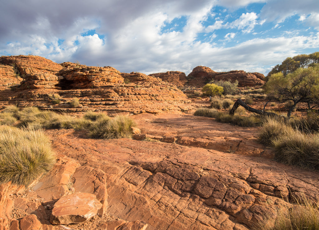 Landscape of Kings canyon in Northern Territory state of Australia