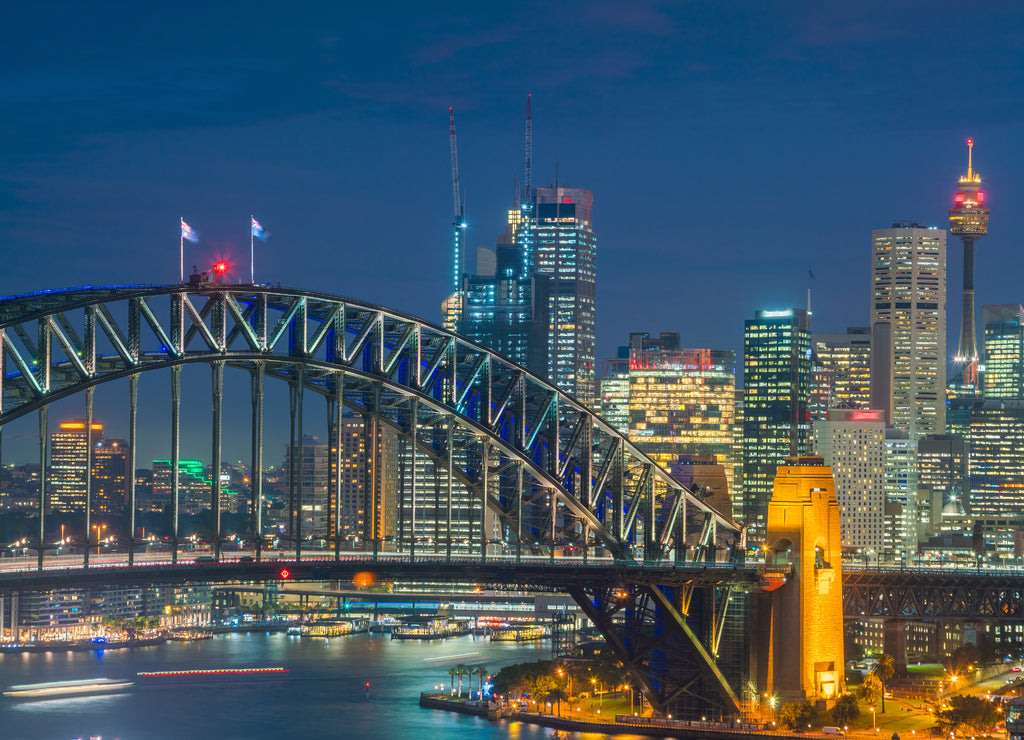 Downtown Sydney skyline in Australia