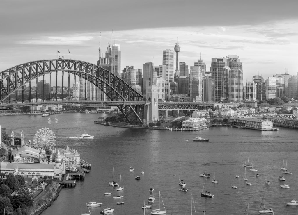 Downtown Sydney skyline in Australia