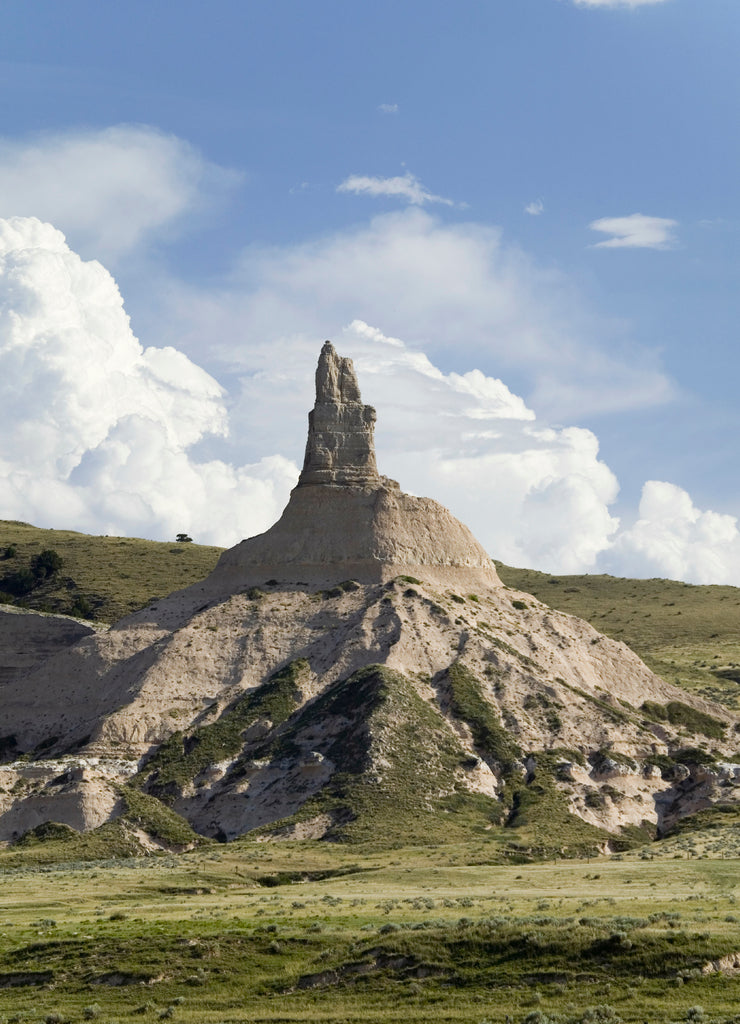 Sunset on Chimney Rock National Historic Site, Nebraska