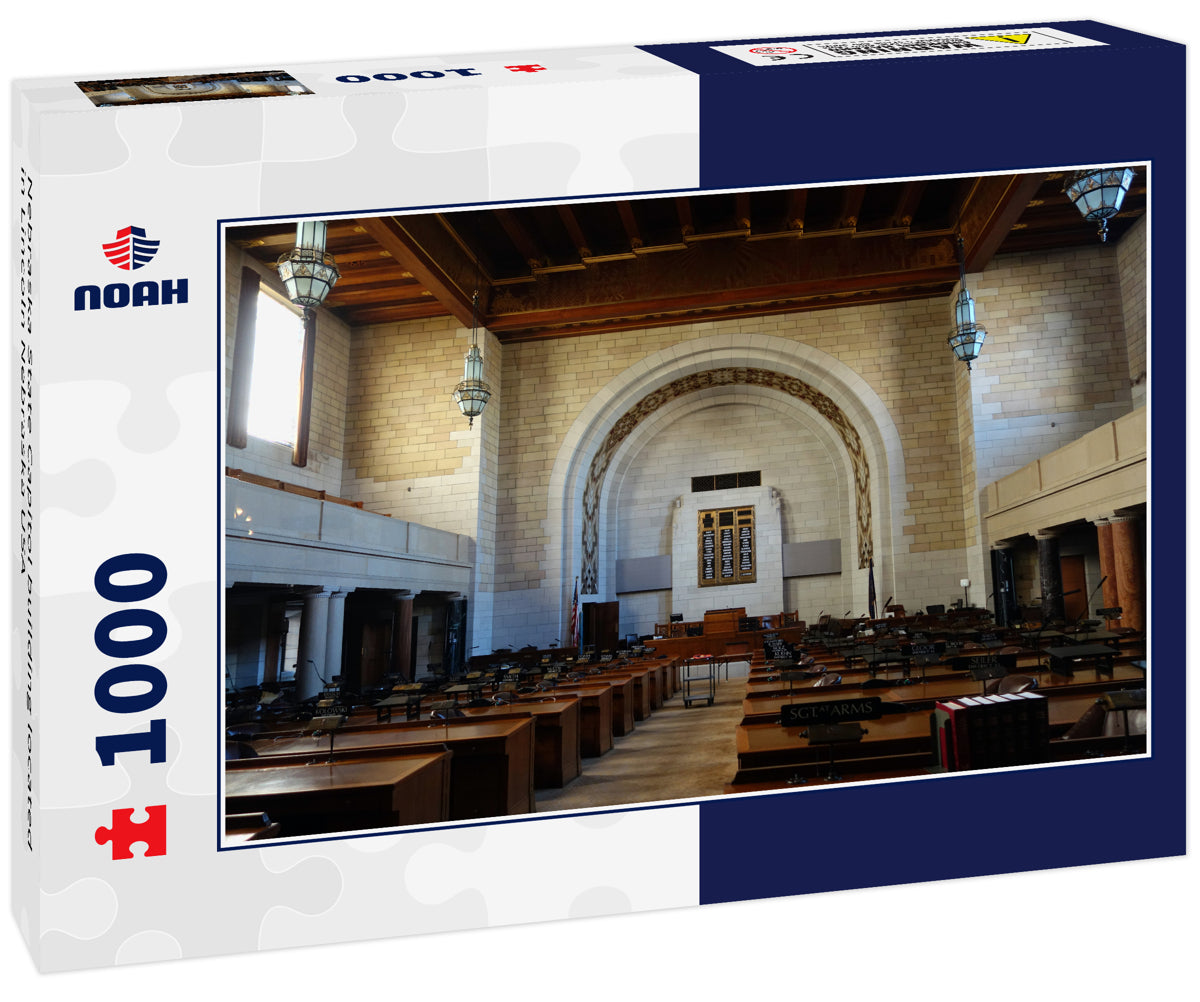 Nebraska State Capitol building located in Lincoln Nebraska USA