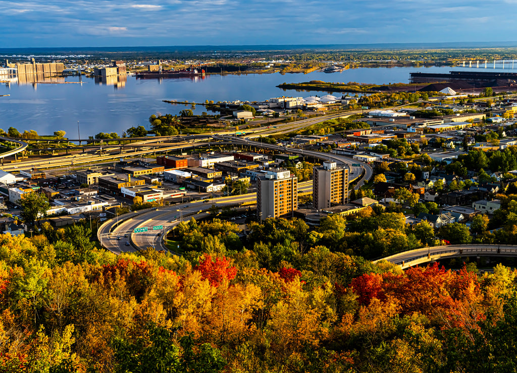 St Louis Bay in Duluth Minnesota