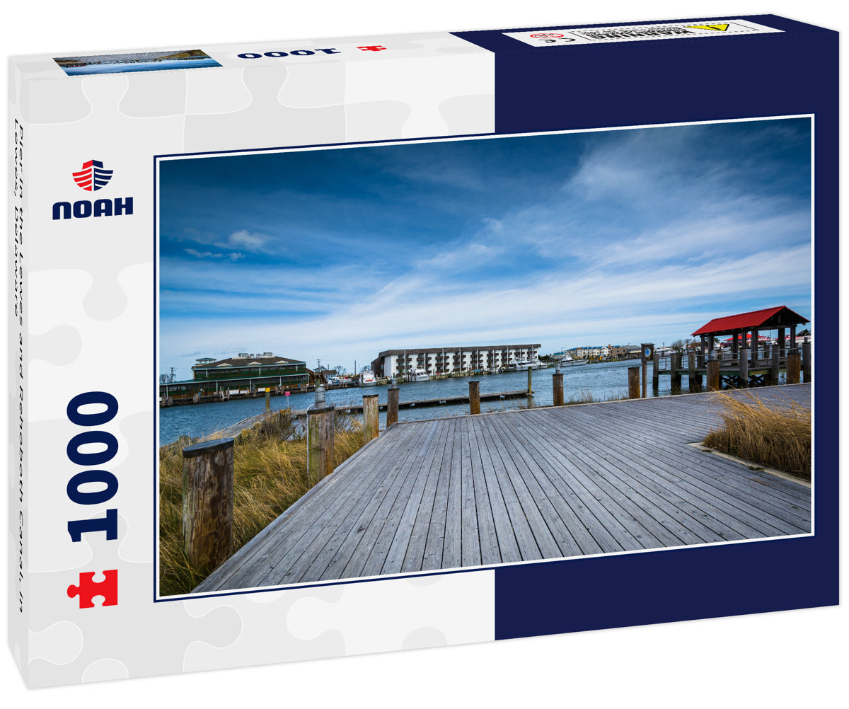 Pier in the Lewes and Rehoboth Canal, in Lewes, Delaware