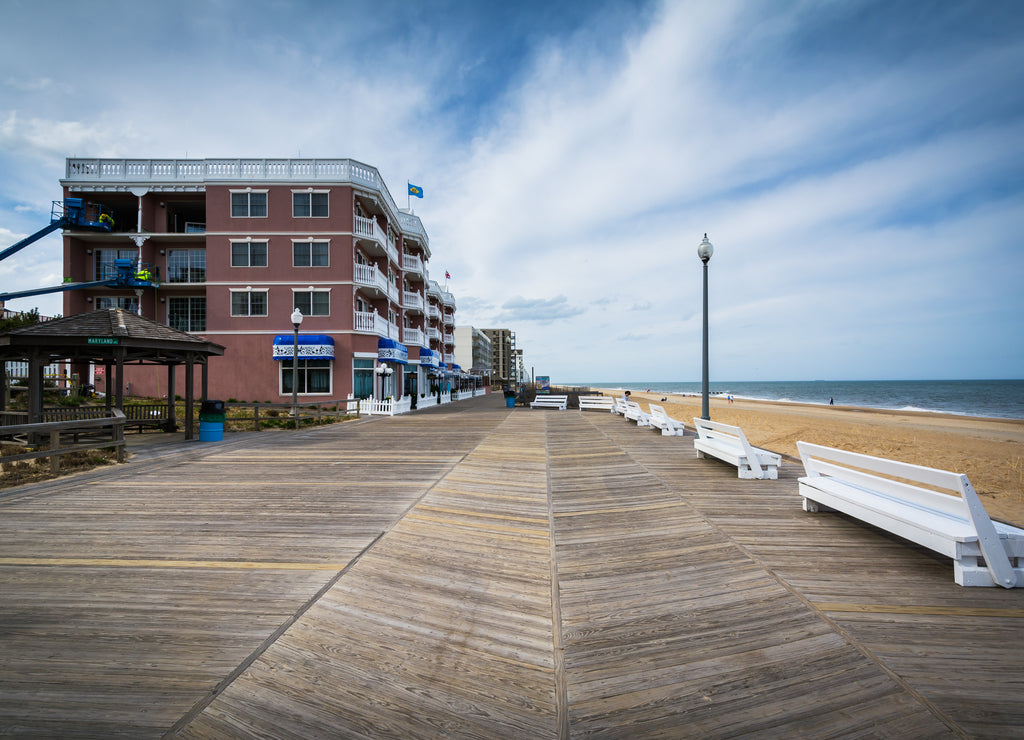 The boardwalk in Rehoboth Beach, Delaware