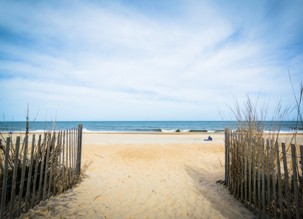 Path to the beach in Rehoboth Beach, Delaware