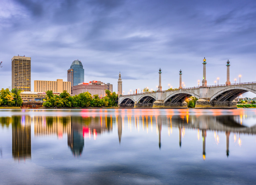 Springfield skyline, Massachusetts