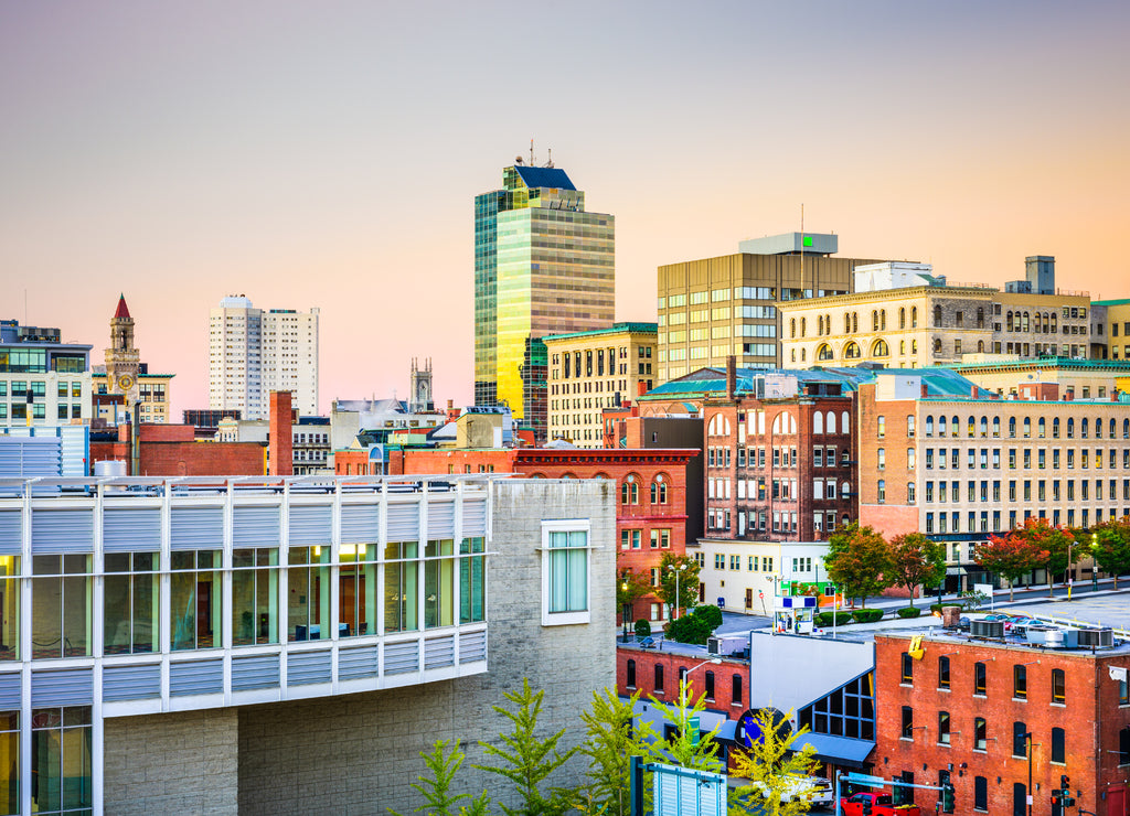 Worcester skyline, Massachusetts, USA