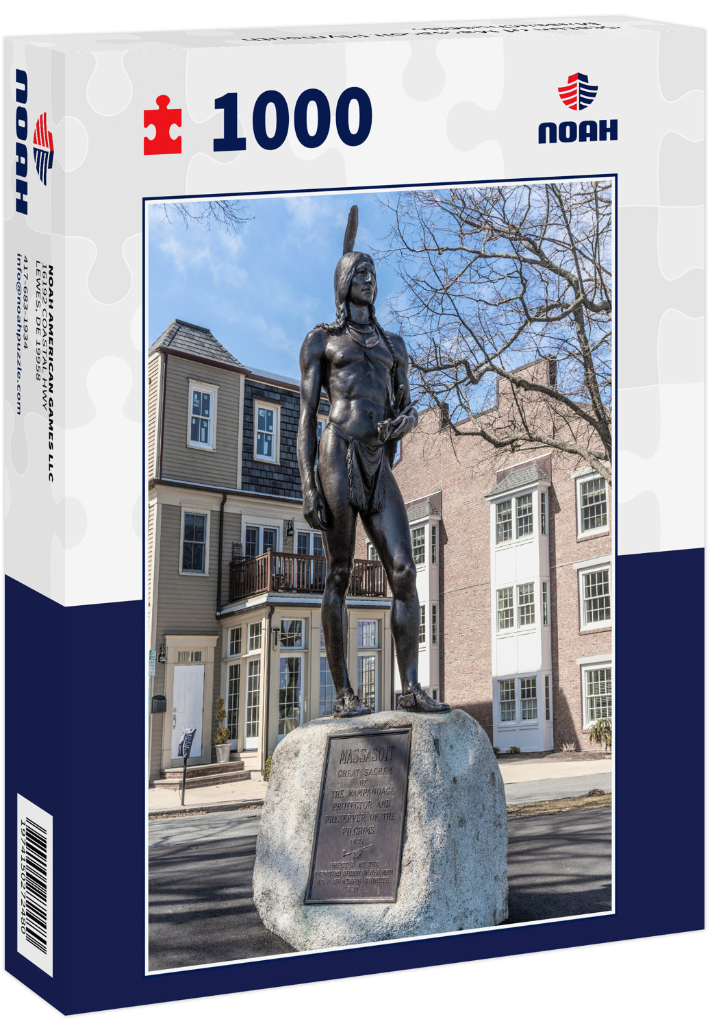 Statue of Massasoit Plymouth Massachusetts