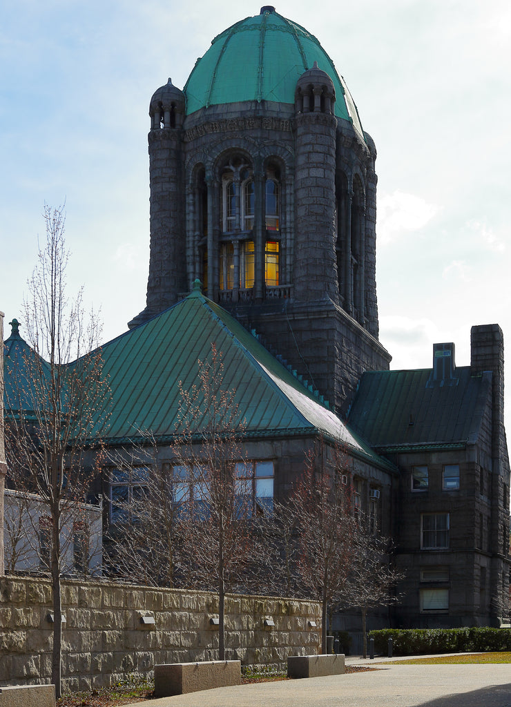 The Bristol County Courthouse in Taunton, Massachusetts, a formidable building