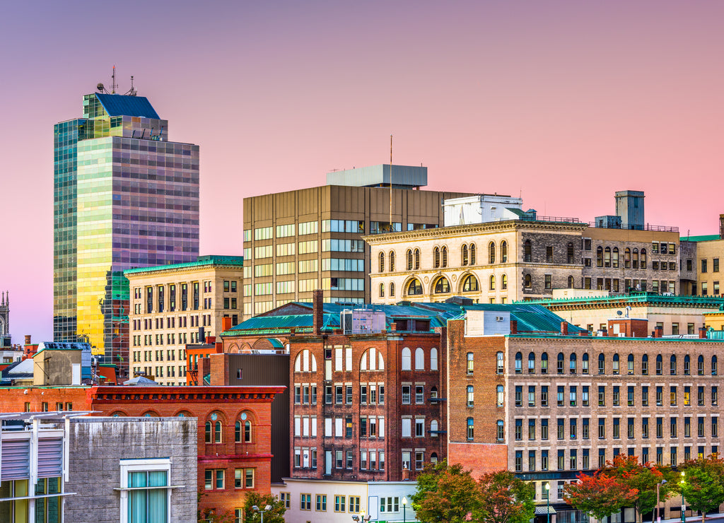 Worcester skyline, Massachusetts, USA