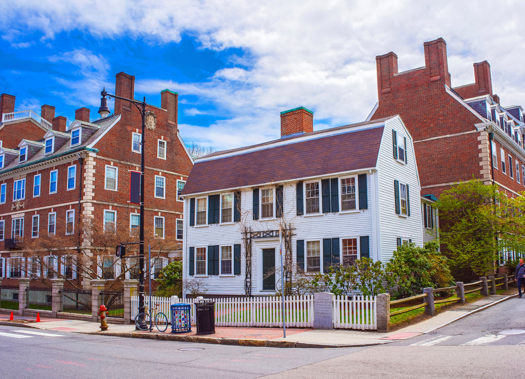John F Kennedy Street in Harvard University Area of Cambridge reflex