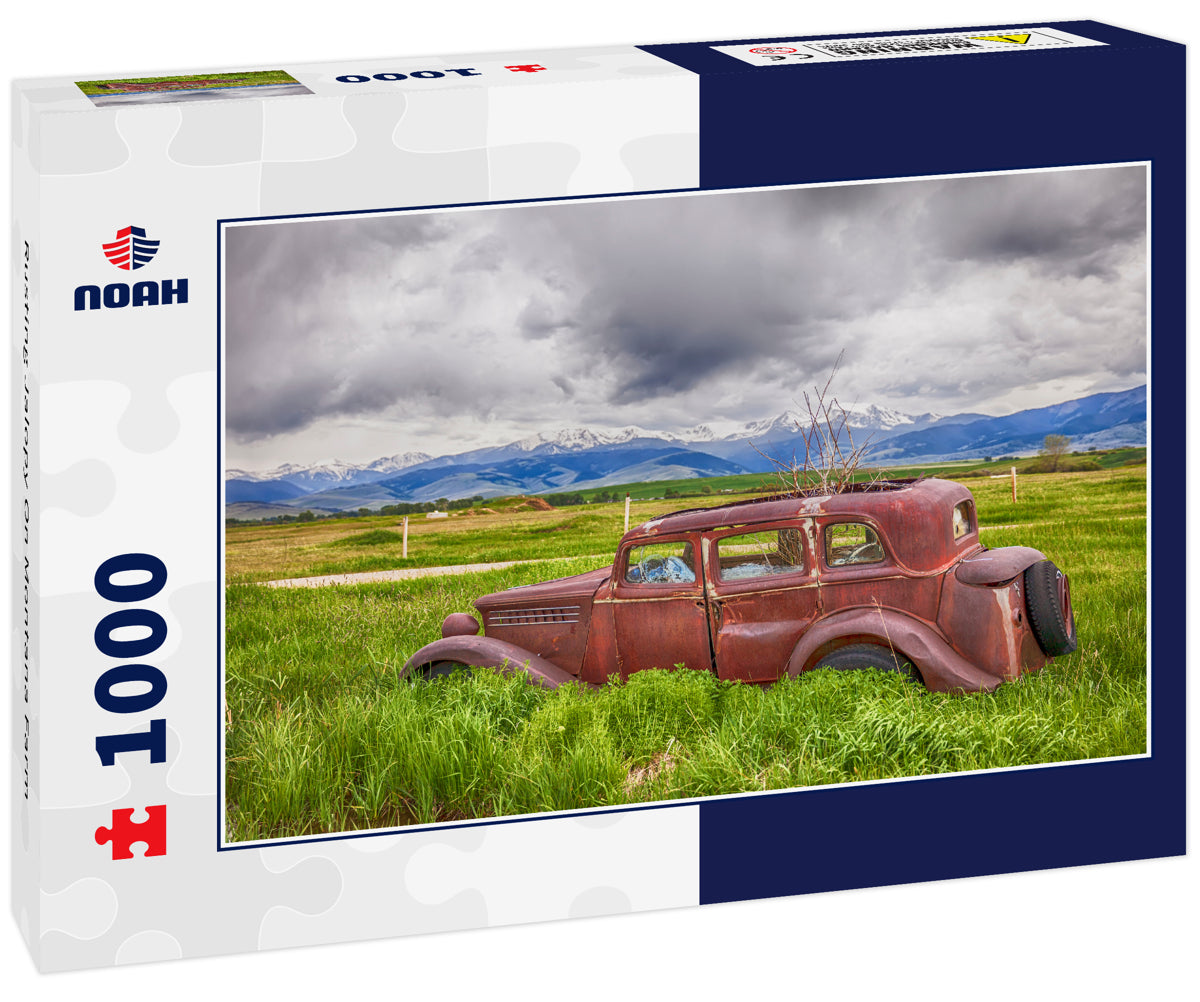 Rusting Jalopy On Montana Farm