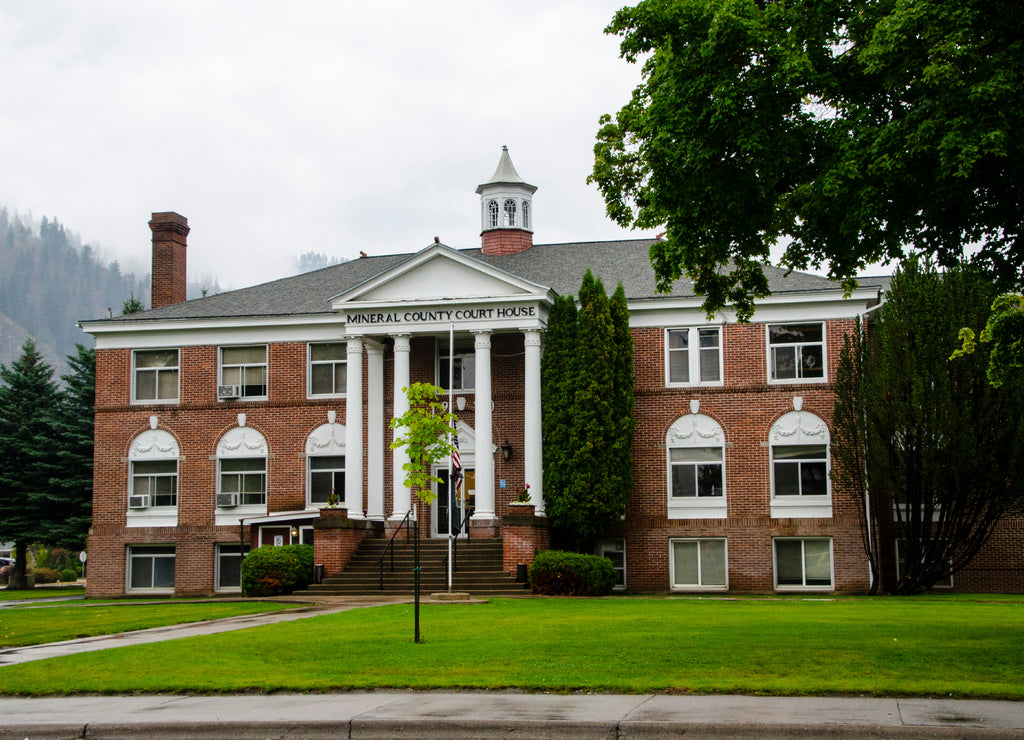 USA, Montana, Superior, Mineral County Courthouse