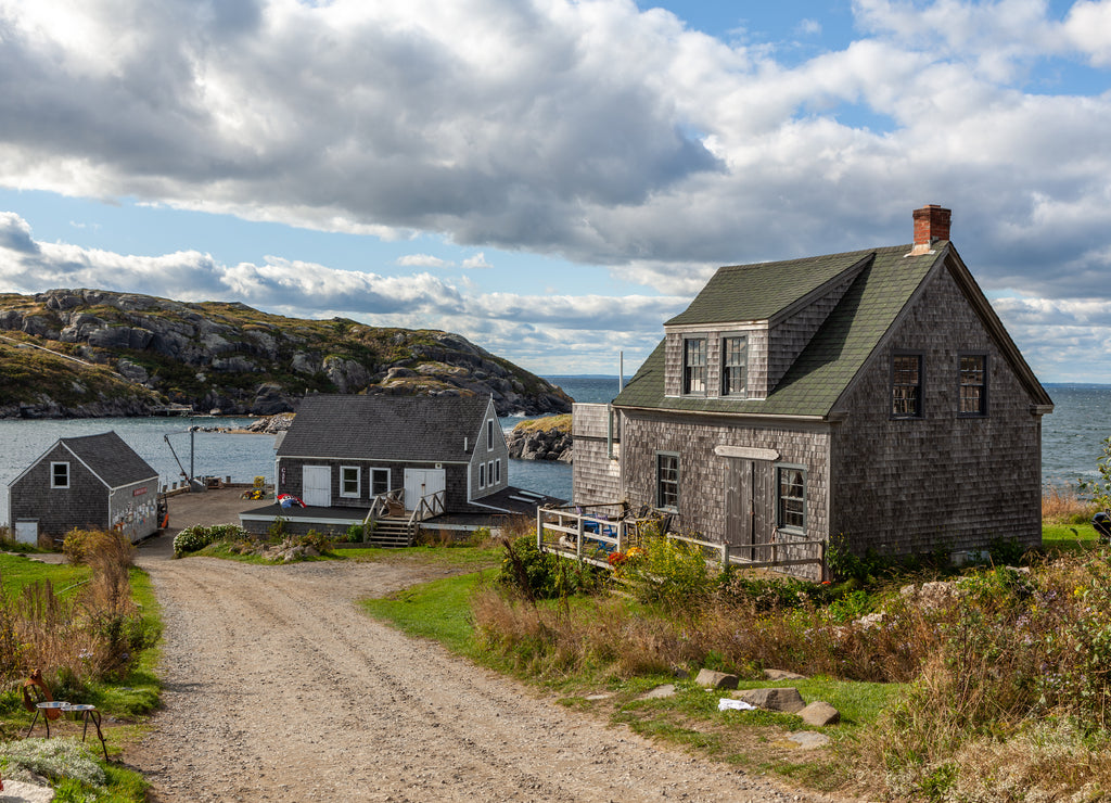 Monhegan Island overlooking Manana Island, Maine