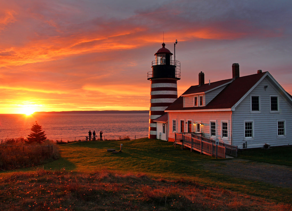 Sunrise West Quoddy Head Lighthouse, Lubec, Maine