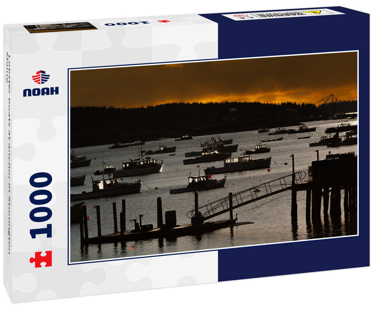 Lobster boats at anchor in Stonington Maine