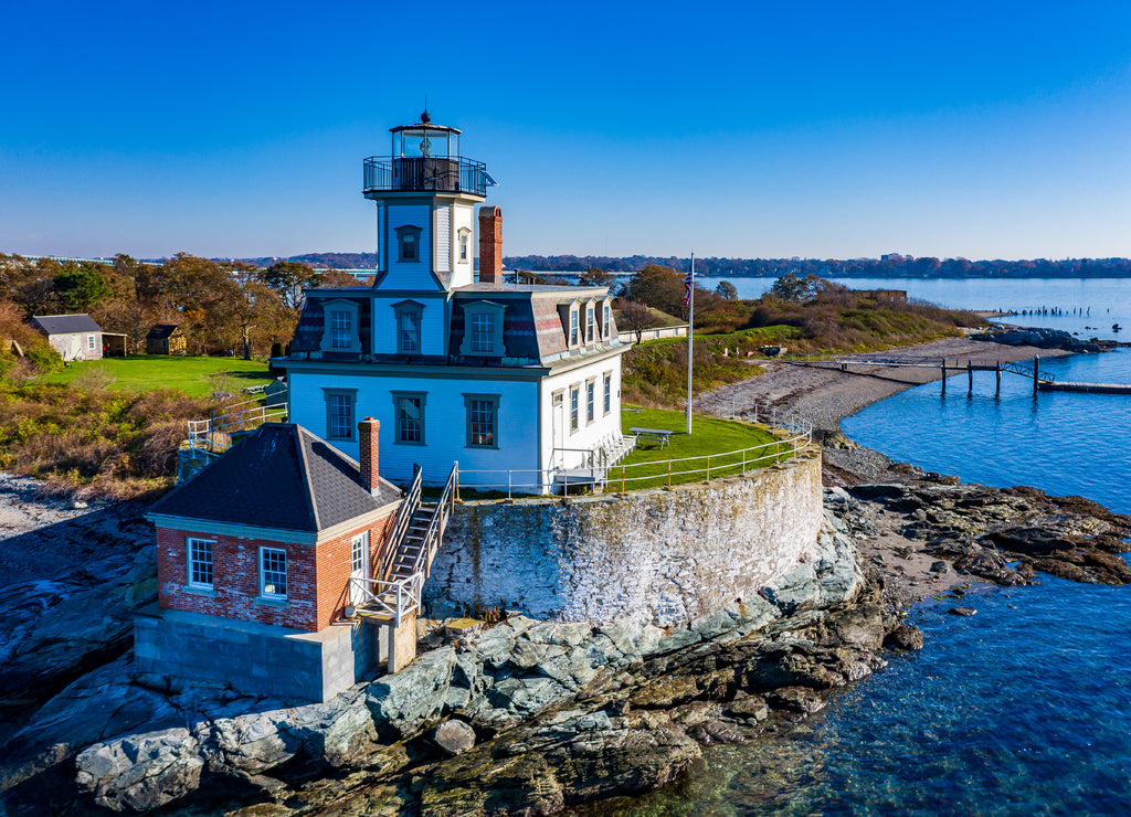 Rhode Island-Newport-Rose Island Light